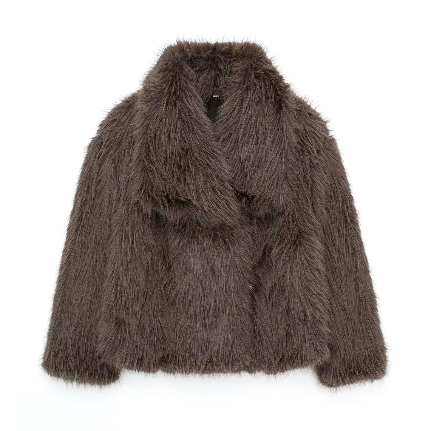 Winter Plush Coat Fashion Warm Thicken Fluffy