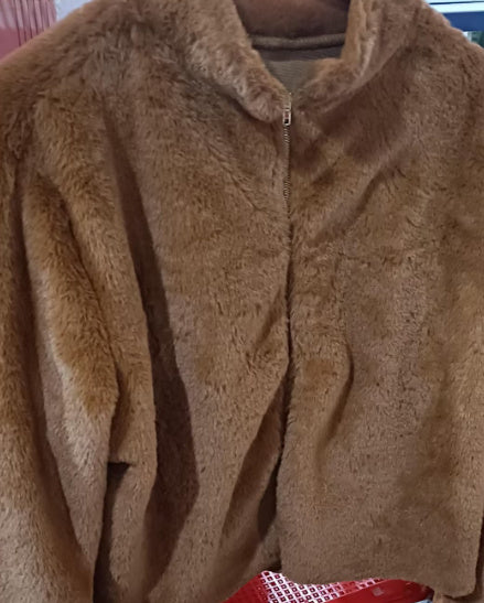 Fashion Stand Collar Plush Jacket Winter