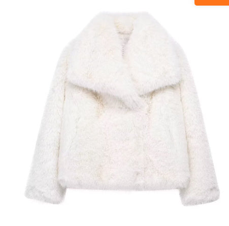 Winter Plush Coat Fashion Warm Thicken Fluffy