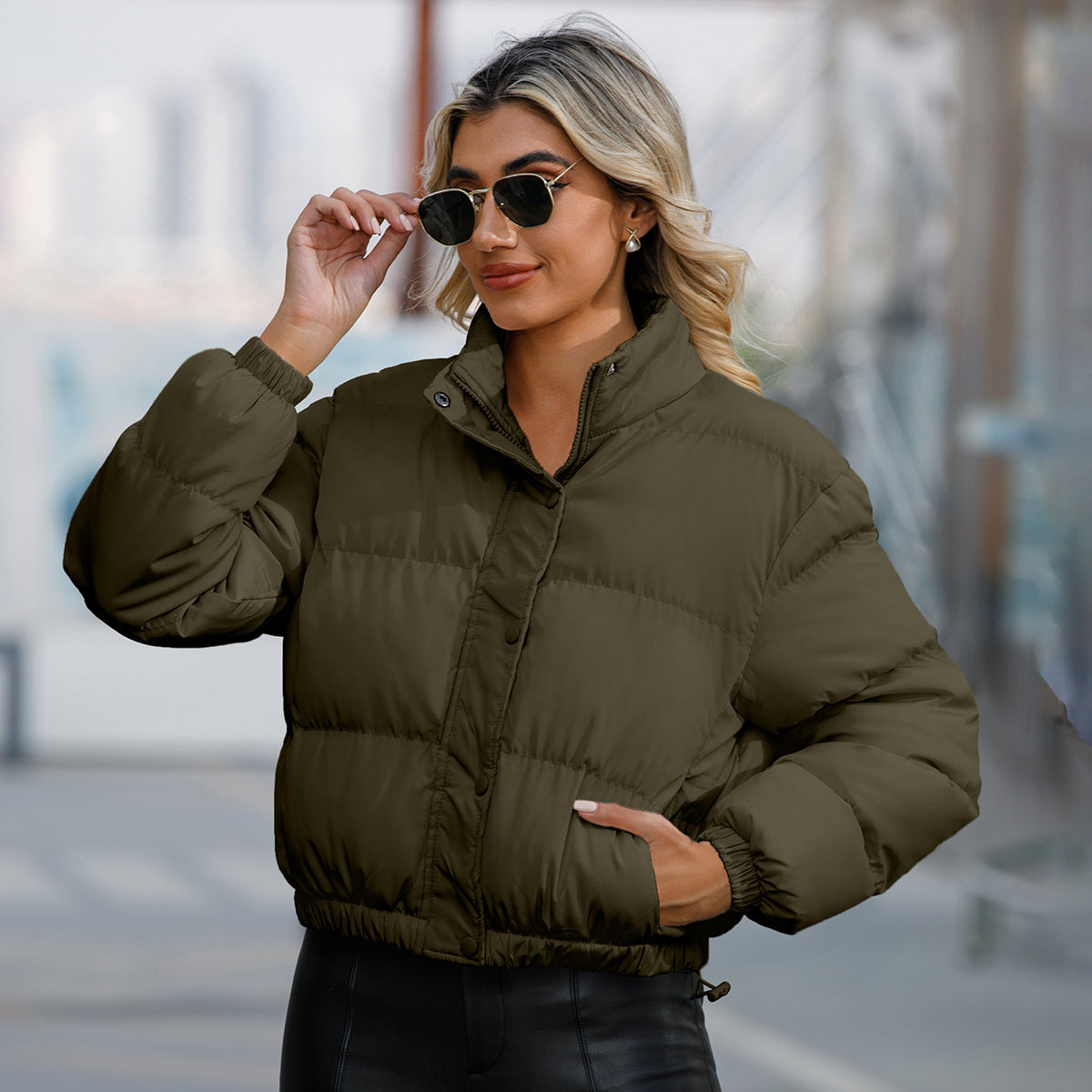 Long Sleeve High Collar Warm