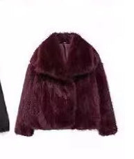 Winter Plush Coat Fashion Warm Thicken Fluffy
