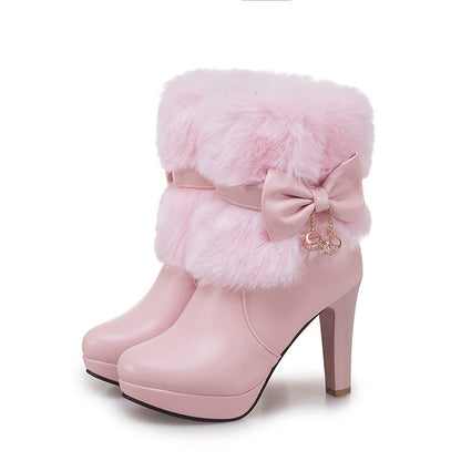 Sweet Princess Autumn And Winter Short Boot