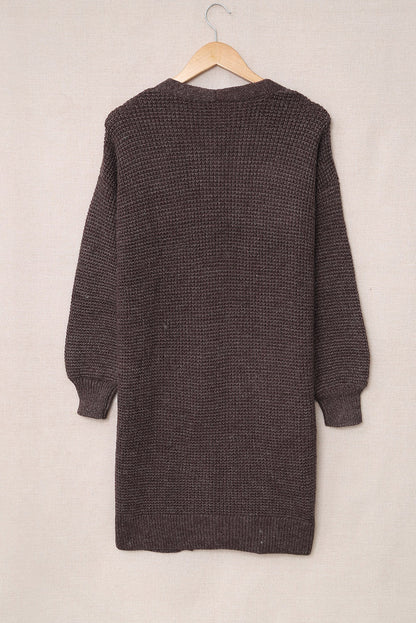 Long Sleeve Casual Women's Solid Color Sweater Coat