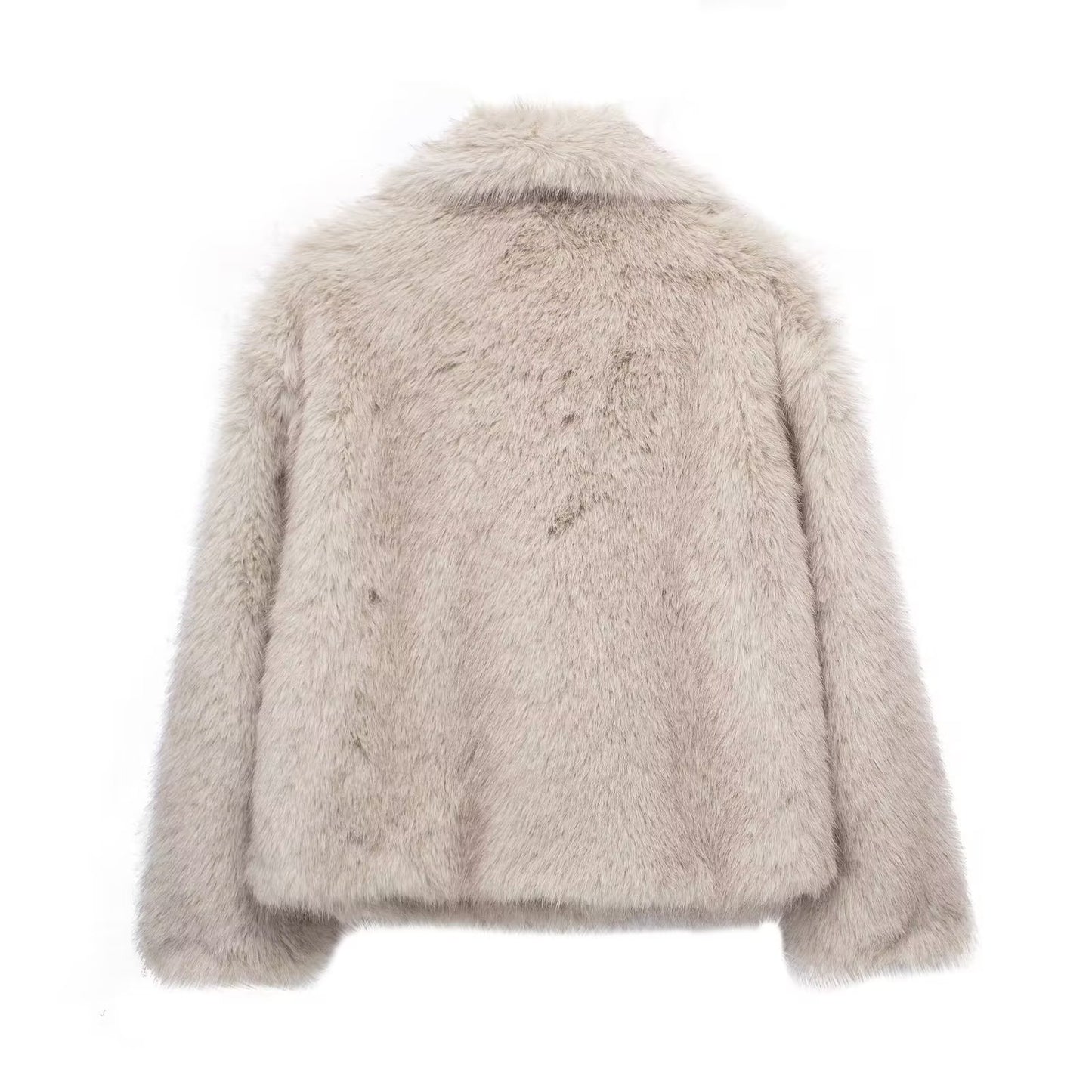 Winter Plush Coat Fashion Warm Thicken Fluffy