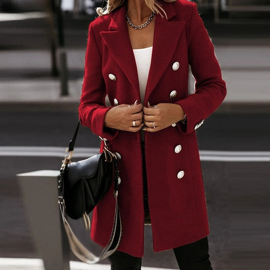 Fashion Turndown Collar Jacket For Women Autumn Winte