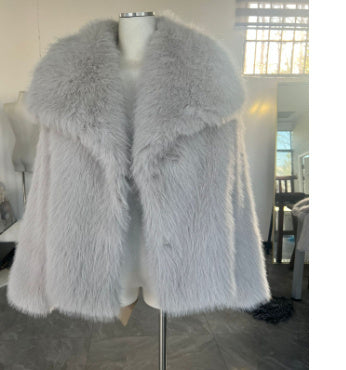 Winter Plush Coat Fashion Warm Thicken Fluffy